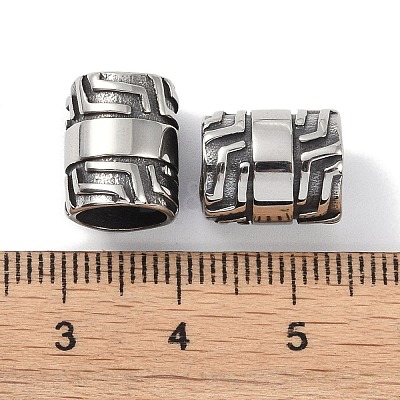316 Surgical Stainless Steel Beads Hand Polished STAS-P362-16AS-1