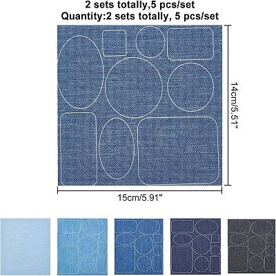 Denim Self-adhesive Patches DIY-NB0001-82-1