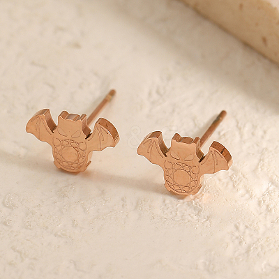 Halloween Fashion 304 Stainless Steel Stud Earrings for Women XB1875-5-1