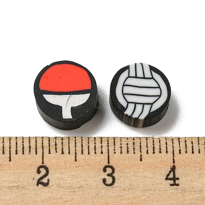 Handmade Polymer Clay Beads X-CLAY-E005-09-1