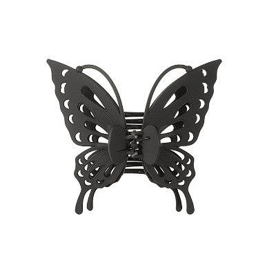 Hollow Butterfly Shape Plastic Large Claw Hair Clips PW-WG59392-01-1