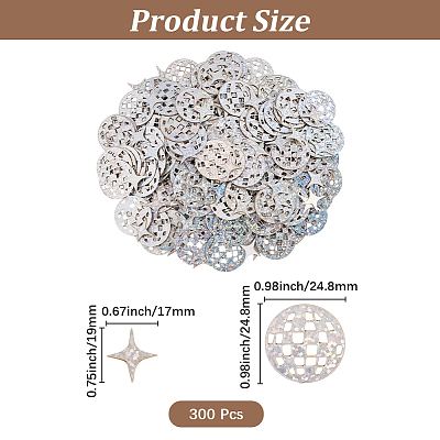 3Bags Paper Laser Disco Confetti DIY-CP0013-90A-1