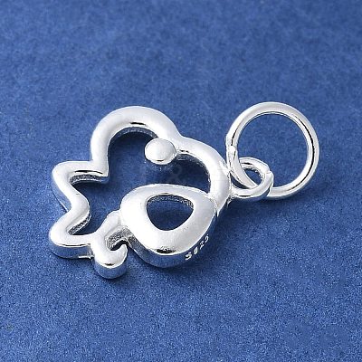 925 Sterling Silver Chinese Zodiac Outline Charms STER-P066-02S-11-1