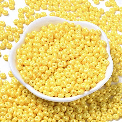 Baking Paint Luster Glass Seed Beads SEED-B001-04A-06-1