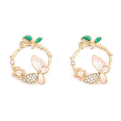 Rack Plating Alloy Enamel Pendants LS-FIND-A040-04KCG-03-1