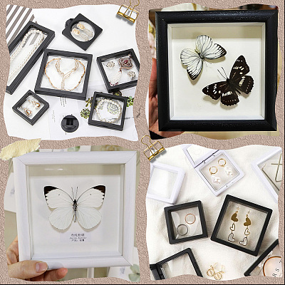 10Pcs Plastic 3D Film Floating Frame Displays Cases CON-SP0001-11C-01-1
