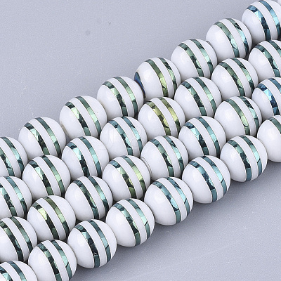 Electroplate Glass Beads Strands EGLA-S177-06A-03-1