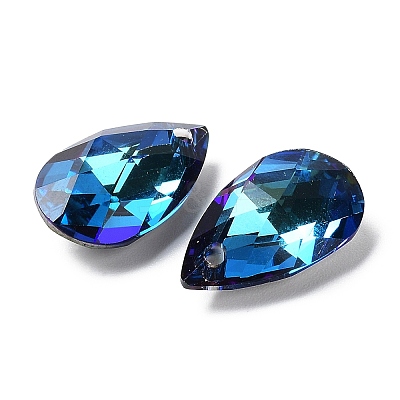 Faceted K9 Glass Rhinestone Charms RGLA-F053-B-001BB-1