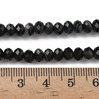 Natural Banded Agate Beads Strands G-D344-A34-01-1