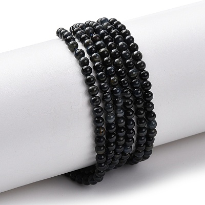 Natural Blue Tiger Eye Beads Strands G-Z116-A08-3mm-1