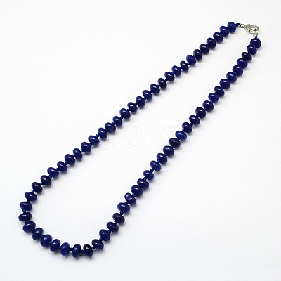 Fashionable Gemstone Beaded Necklaces NJEW-R211-15-1