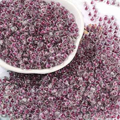 Transparent Inside Colours Glass Seed Beads X1-SEED-A032-04N-1