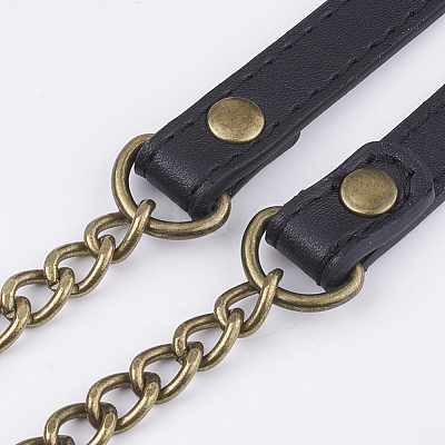 Imitation Leather Bag Handles X-FIND-T054-09A-AB-1