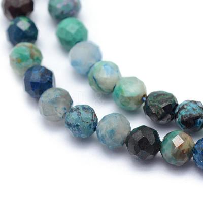 Natural Chrysocolla Beads Strands G-E411-24-4mm-1