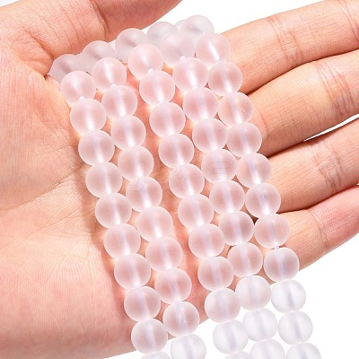 Quartz Crystal Beads Strands X-G497-8mm-1