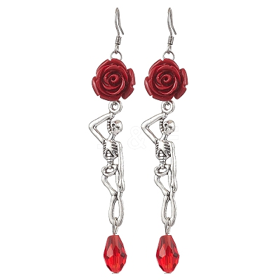 304 Stainless Steel Dangle Earrings EJEW-JE06065-S-1