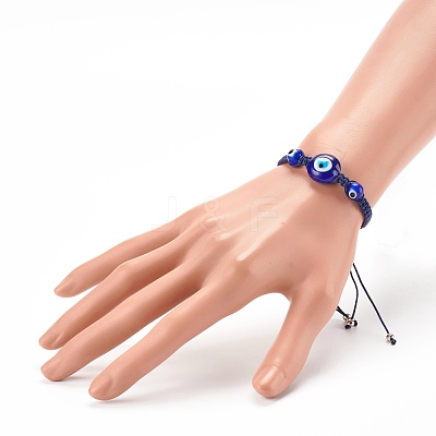 Adjustable Nylon Cord Braided Bead Bracelets BJEW-JB06204-1