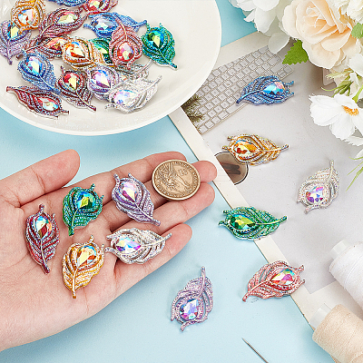 35Pcs 7 Colors Resin Cabochons DIY-FG0007-13-1