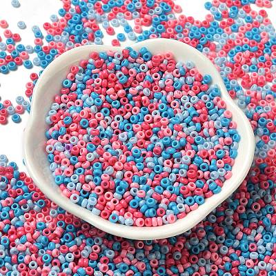 Baking Paint Glass Seed Beads SEED-P006-03A-12-1