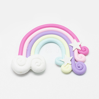 Handmade Polymer Clay Cabochons PORC-S1007-39C-1