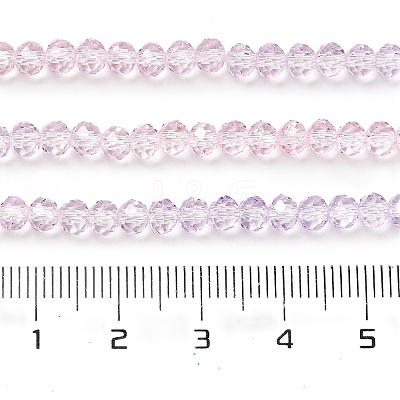 Transparent Painted Glass Beads Strands DGLA-A034-T4mm-A05-1