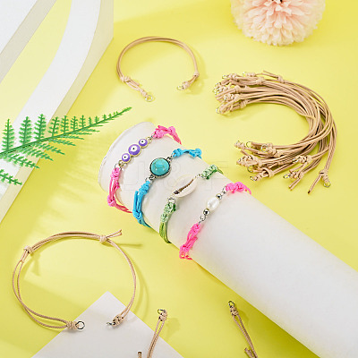 20Pcs Waxed Polyester Cord Bracelet Making AJEW-TAC00086-1