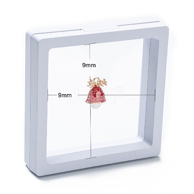 Square Transparent PE Thin Film Suspension Jewelry Display Box CON-D009-01A-05-1