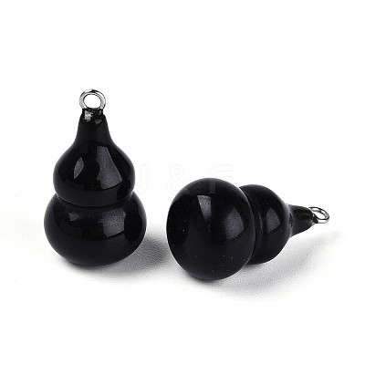 Natural Obsidian Pendants G-T144-73B-1
