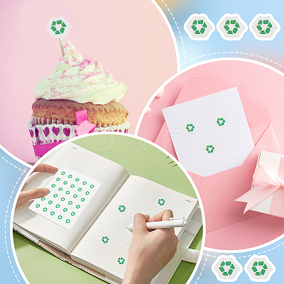 Round Dot PVC Decorative Stickers DIY-WH0423-008-1
