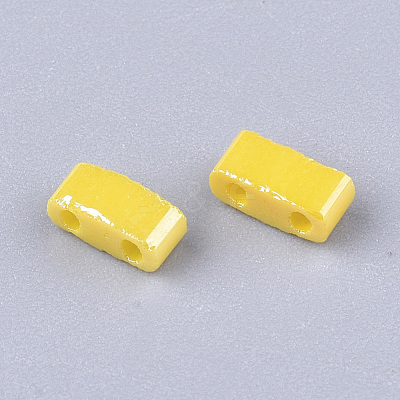 2-Hole Opaque Glass Seed Beads SEED-S023-06L-1