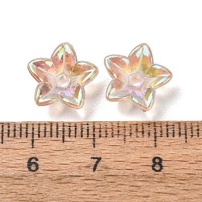 Transparent Acrylic Bead Caps AC-CBA1E6C-06B-1