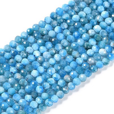 Natural Apatite Beads Strands G-P542-A06-02-1