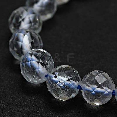 Natural White Topaz Beads Strands G-G927-43-1
