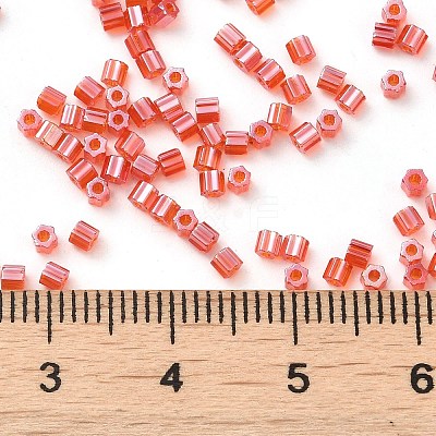 Transparent Colours Luster Glass Seed Beads SEED-S042-20B-02-1