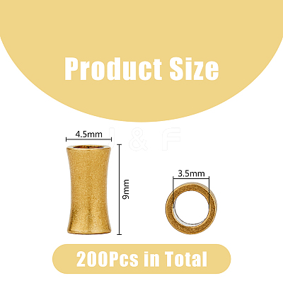 200Pcs Brass Beads KK-DC0003-60-1