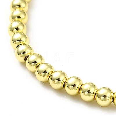 Rack Plating Brass Round Bead Slider Bracelets for Women LS-BJEW-M232-01G-A-1