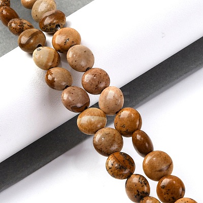 Natural Picture Jasper Beads Strands G-T047-A22-01-1