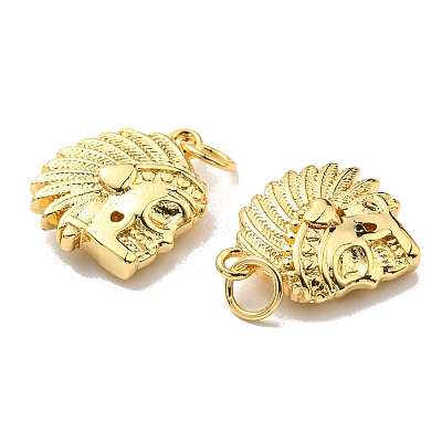 Rack Plating Brass Pendants KK-D026-04G-1