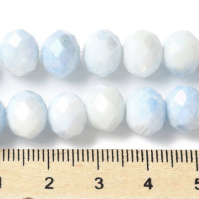 Electroplate Glass Beads Strands LAMP-S068-11I-1