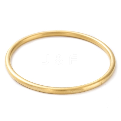 Ion Plating(IP) 304 Stainless Steel Plain Bangles BJEW-G684-03E-G-1