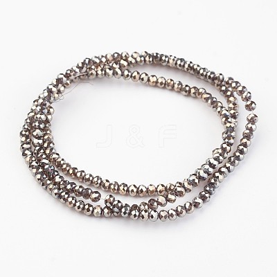 Electroplate Glass Beads Strands EGLA-P018-2mm-FR-B09-1