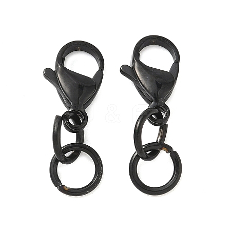 304 Stainless Steel Lobster Claw Clasps STAS-K313-01F-EB-1