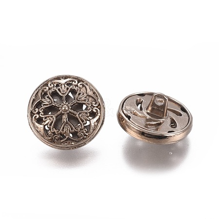 Alloy Shank Buttons BUTT-WH0014-05A-1