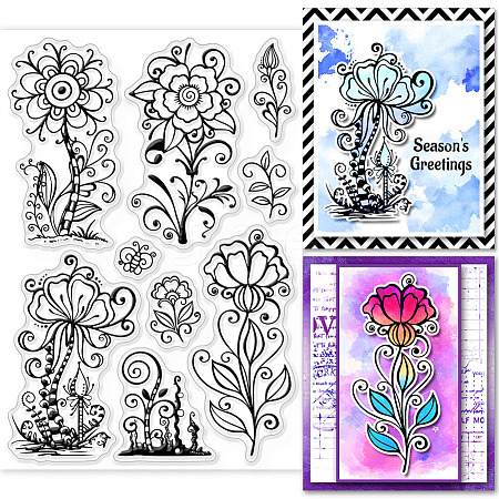 Custom PVC Plastic Clear Stamps DIY-WH0448-0559-1