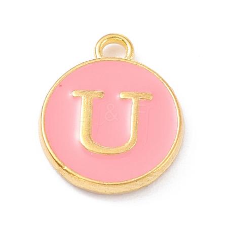 Golden Plated Alloy Enamel Charms ENAM-Q437-14U-1