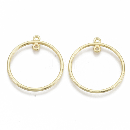 Alloy  2-Loop Link Pendants PALLOY-S132-040B-G-1