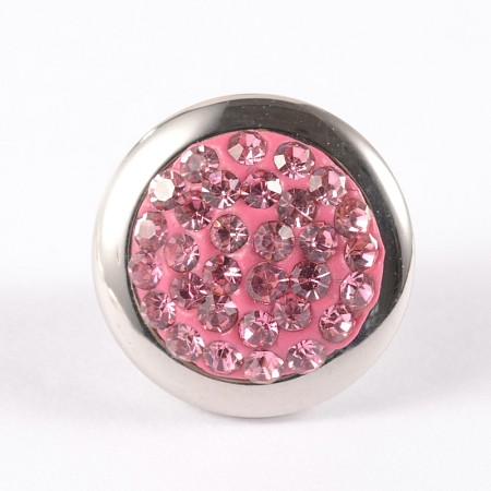 Cone 316 Stainless Steel Polymer Clay Rhinestone Screw Beads X-RB-N034-01D-1
