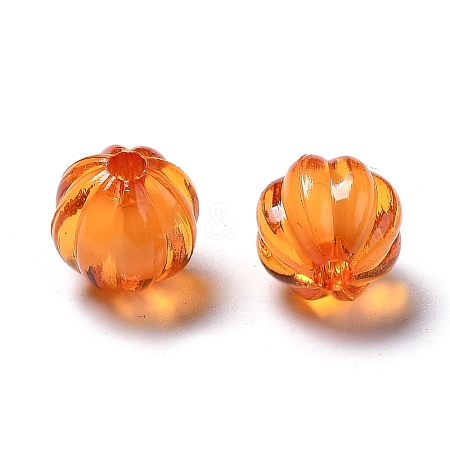 Autumn Theme Transparent Acrylic Beads X-TACR-S089-10mm-11-1