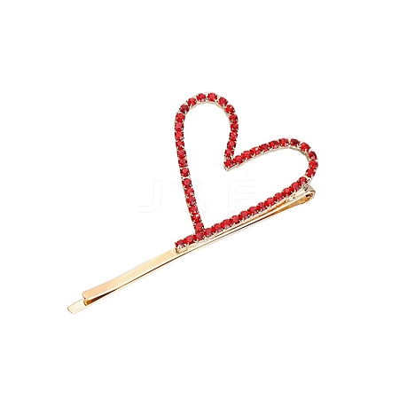 Heart Rhinestone Hair Bobby Pins PW-WG1477A-02-1