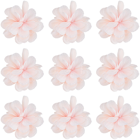 12Pcs Cloth Artificial Flower Head AJEW-SC0031-58B-1